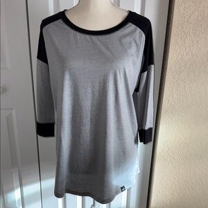 New Era Black and Gray Top